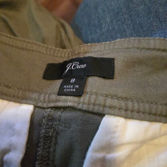 J.Crew Olive Green Belted Utility Cargo Pants Women’s 8 - Picture 3 of 12